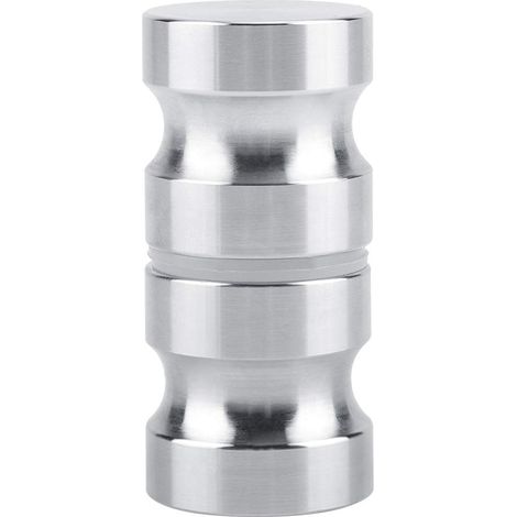 Bouton de Porte en Verre pour Douche Poignée Ronde Dos en Acier Inoxydable pour Serrure de Salle de Bain (1/5)