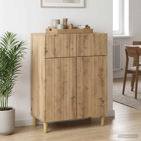 Aparador Roble artisan 66 x 34,5 x 90 cm Madera de Ingeniería (1/4)
