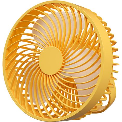 Ventilateur De Camping - Avec Éclairage Intégré - Réglable Sur 3 Vitesses - Batterie Lithium Rechargeable Par USB - Pour Tente Rv Ou Bureau - 1 Pièce (1/5)