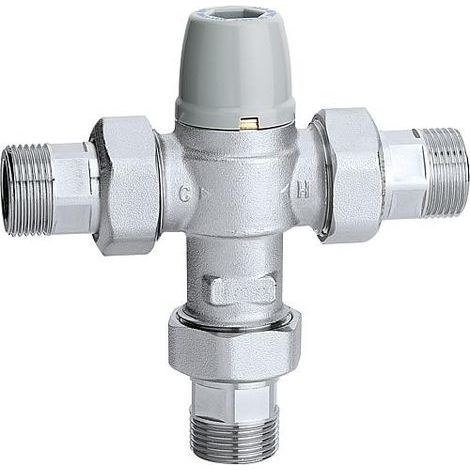 Mitigeur thermostatique avec sécurité anti-brûlure Caleffi 521303 3/4" (1/5)