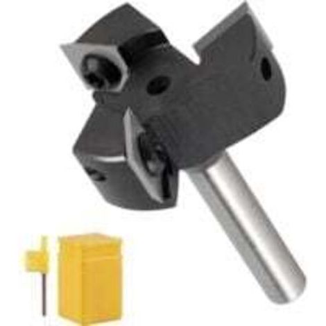 Rabot à trois cannelures, outil de finition de surface de qualité professionnelle, adapté au lissage et au nivellement (S8mmD39mm). (1/5)