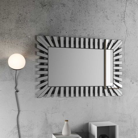 Specchio "Milano" da parete, con cornice orientale, per bagni e camere da letto (1/5)