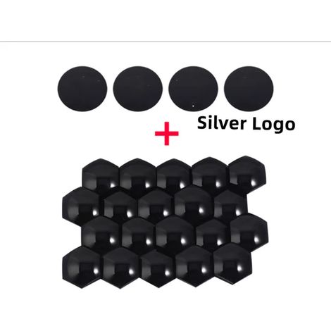 (Chine - Argent - 1 jeu) Enjoliveurs centraux de roue compatibles avec les modèles 3/Y/S/X - Kit de cache-écrous de roue - Garniture, emblème, badge, décorations de modification (1/5)
