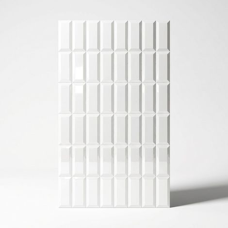 Carrelage Mur Ceramic Connection White Brillante 7,5x15 cm (1/5)