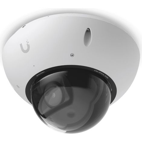 Ubiquiti UVC-G6-Pro-Dome-W Telecamera 4K PoE+ bianca, adatta a tutte le condizioni atmosferiche e a prova di vandalismo, con motore di intelligenza artificiale. (1/3)
