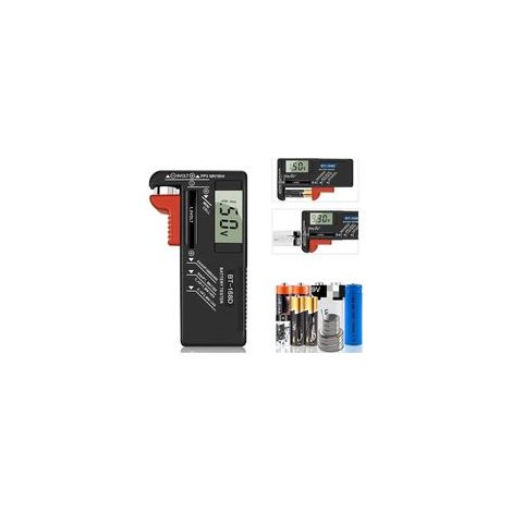 Testeur de piles numérique universel pour piles AA, AAA, C, D, PP3, 9V, 1,5V et piles boutons - Fonctionne sans piles (1/4)