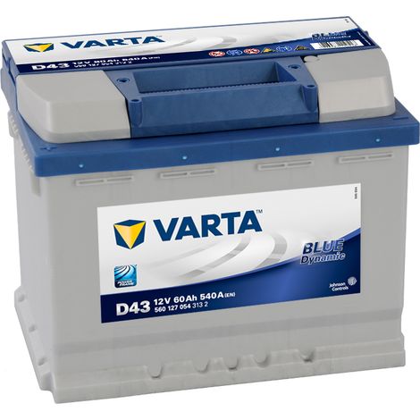 Bater铆a 12V 60Ah 540A D43 VARTA Dynamic SLI VARTA 560127054