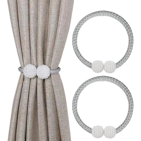 Set of 2 magnetic curtain tiebacks for curtains, accessories for home, bedroom, office