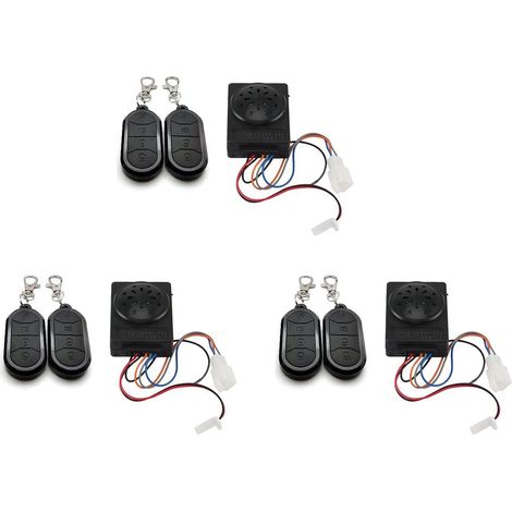 3X SystèMe D'Alarme VéLo ÉLectrique Double TéLéCommande 36V 48V 60V 72V pour VéLo ÉLectrique/Scooter Ebike/ContrôLeur sans Brosse (1/5)