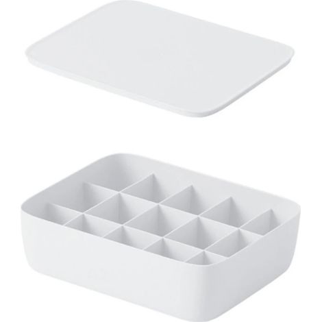 Boîte de rangement à compartiments pour chaussettes, soutiens-gorge et sous-vêtements - Organisateur de placard, rangement pour la maison et le bureau - Boîtes en plastique - Organisateur C (1/5)