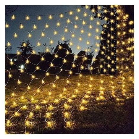 m x 4 m LED-Lichterkette mit 672 LEDs, wasserdicht und dimmbar, geeignet für Weihnachtsdekorationen und Veranstaltungen. (1/4)
