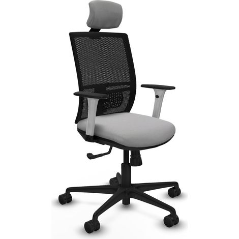 Fauteuil de bureau piqueras y crespo Yunquera blanc mousse épaisse (1/2)
