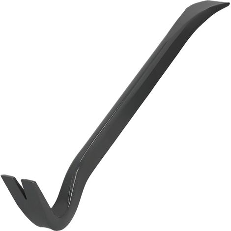 KOTARBAU® Pied De Biche - Barre À Mine 45 cm - Arrache Clou Forgé - Outil Double Face en Acier - Graphite - Levier à Clous - Graphite (1/4)
