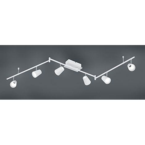 NARCOS BARRA 6 SPOTS 13W 1200lm, 3000K BIANCA CON DIFFUSORE CONICO FORO L. 177CM (1/3)
