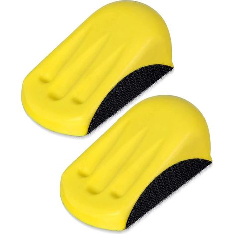Bloc de ponçage manuel de 12,7 cm (5 pouces) avec fixation Velcro (forme de souris), pour le travail du bois, la restauration de meubles et la carross (1/5)