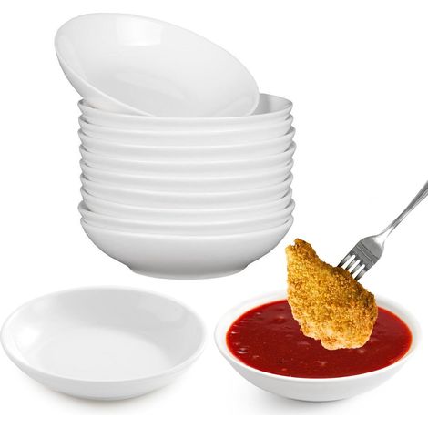 Lot de 12 bols ronds pour sauces, garnitures, épices - Diamètre : 7 cm (1/5)