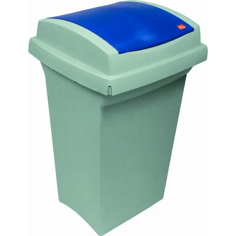 Ics Bidone Recycling per Differenziata L 50 cm 43 x 39X68H Colore Blu
