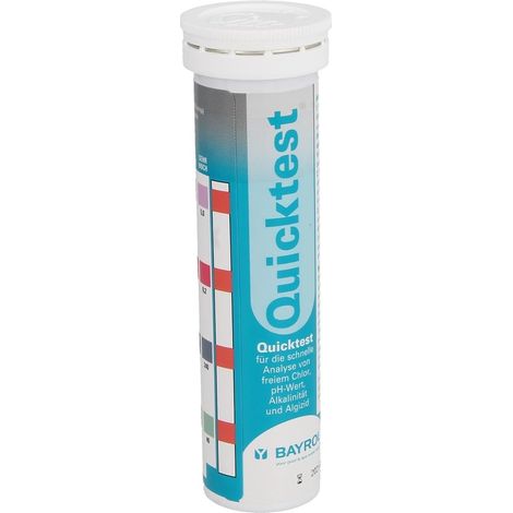 Quicktest bandelettes pH (1/2)