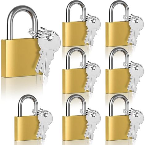 Lot de Cadenas Clé de Laiton Petits Cadenas Casier College (1/5)