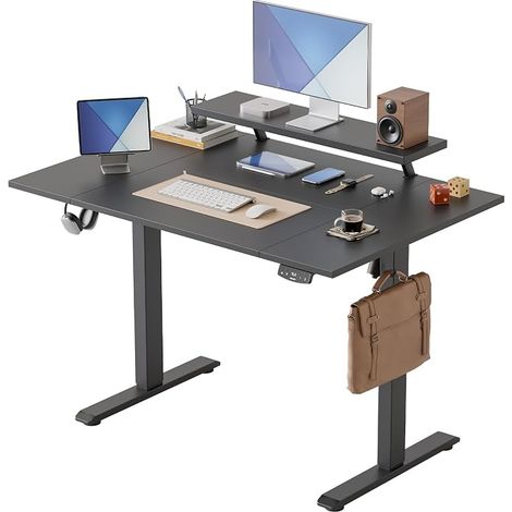 Electric Height Adjustable Desk with Monitor Stand (1/5)