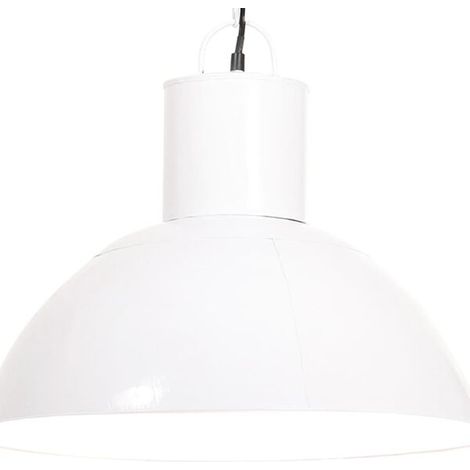 Suspension ronde blanche de 25 watts, 48 cm, culot E27. (1/5)