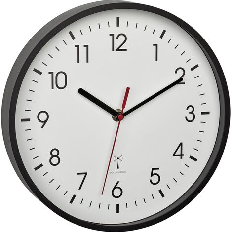 TFA Dostmann 60.3550.01 Orologio da Parete Radio-controllato Nero