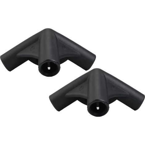 Lot de 2 connecteurs de tente à quatre voies de 16 mm de diamètre, joints supérieurs en plastique pour auvent de douche extérieur (1/5)