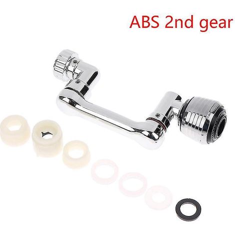 Robinet pivotant universel à rotation à 1080 degrés avec aérateur intégré pour cuisine - Large ouverture Hfmqv- (1/4)