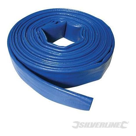 Silverline Tubo di mandata piatto 10 m x 50 mm (1/2)