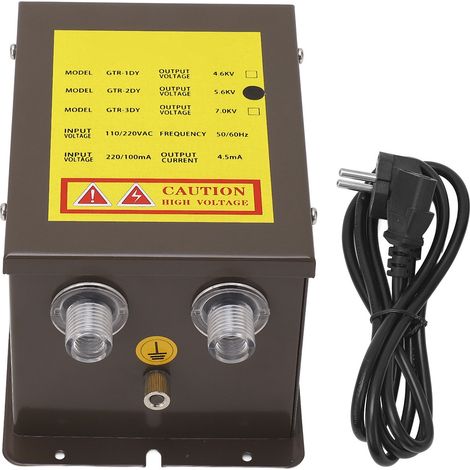 Generador de voltaje de barra de aire ionizante de doble salida de 5,6 kV, antiestático, enchufe europeo de 220-240 V (1/5)