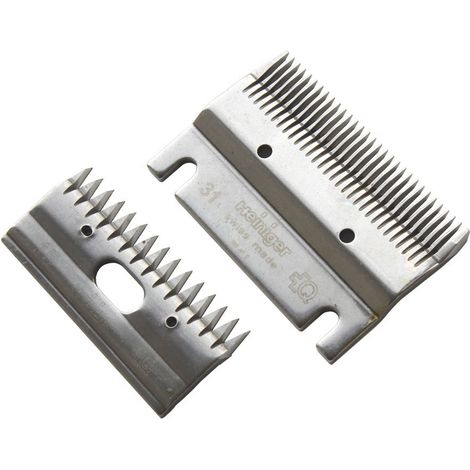 Lames de cisaille Heiniger 31 dents pour chiens, chats et chevaux