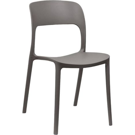 Rimini Silla Polipropileno Restaurante Pizzeria Gris (1/4)