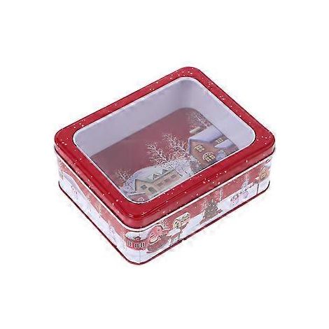 Boîte à bonbons de Noël, boîte cadeau, boîte à biscuits, boîte de rangement en fer-blanc, cadeau de Noël (Image 3)
