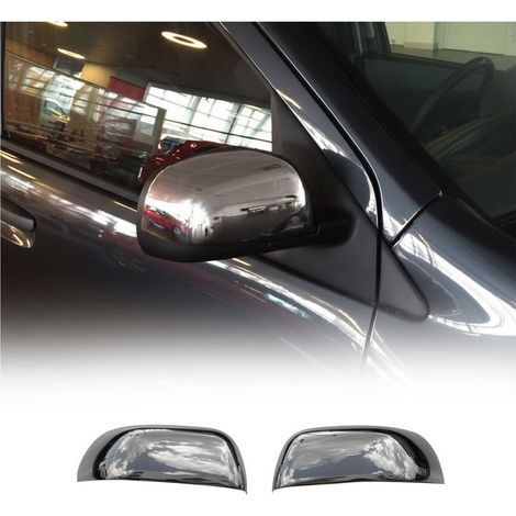 OMAC Coques de Rétroviseurs Compatible avec Dacia Duster mk1 2010-2013 Pre-FL Acier Chromé Argent 2Pcs (1/5)