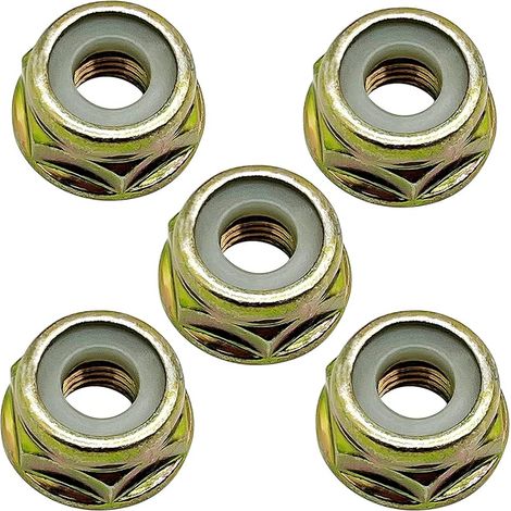 10 Écrous Universels à Filetage Inversé M10 x 1,25 - Remplacement pour Débroussailleuses et Coupe-Bordures - Compatible avec Greenworks Milwaukee Makita Husqvarna - Accessoires de Tête d’Engrenage