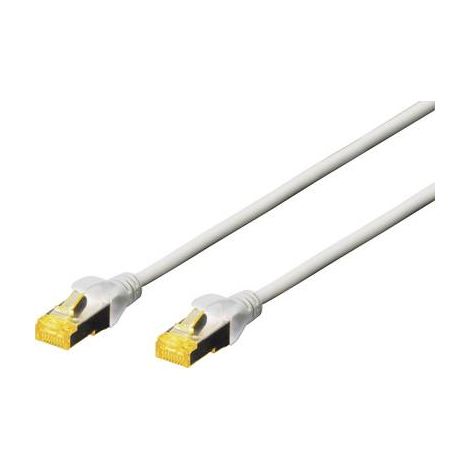 Câble réseau, câble patch Digitus DK-1644-A-005 RJ45 CAT 6a S/FTP 0.50 m gris sans halogène, torsadé (1/3)