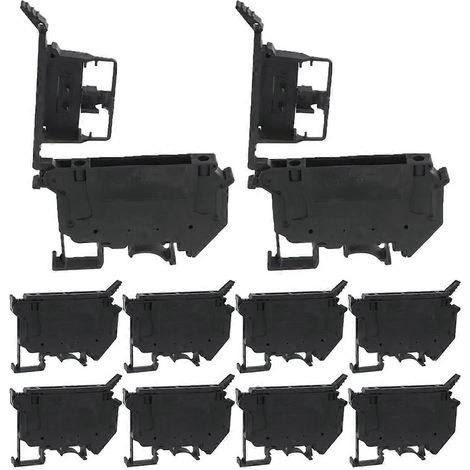 Borne de fusible pour rail DIN UK5-HESI UK5RD avec LED (lot de 10, noir) (1/5)