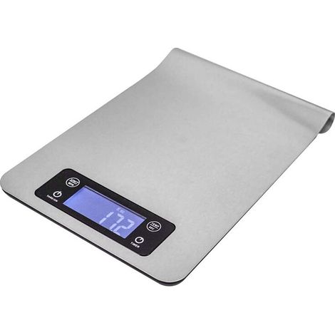 Balance de cuisine numérique, petite balance électronique multifonctionnelle, pesée en grammes et en onces, avec écran LCD précis, argent-AquaForge (1/5)