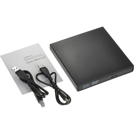 Graveur CD-RW externe universel USB 2.0, lecteur DVD/CD (1/3)