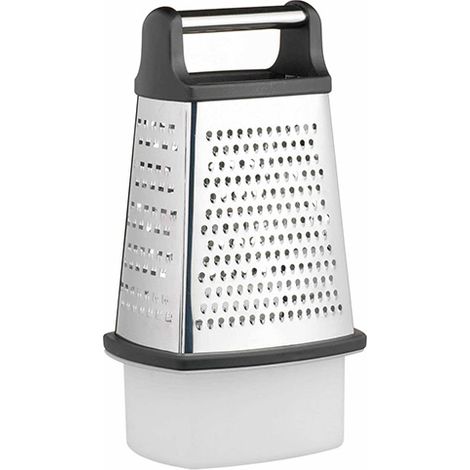 Master Class Stainless Steel Four Sided Box Grater with Collecting Box 23cm (1/2)
