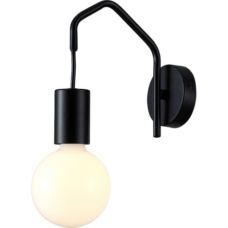Applique Candellux Basso 21-70999 nera E27 metallo industriale