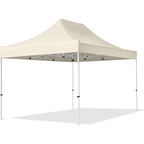 Carpasol – Tonnelle pliante 3x4,5m – Acier avec bâche polyester épaisse – Résistance à l'eau et protection UV – Montage rapide