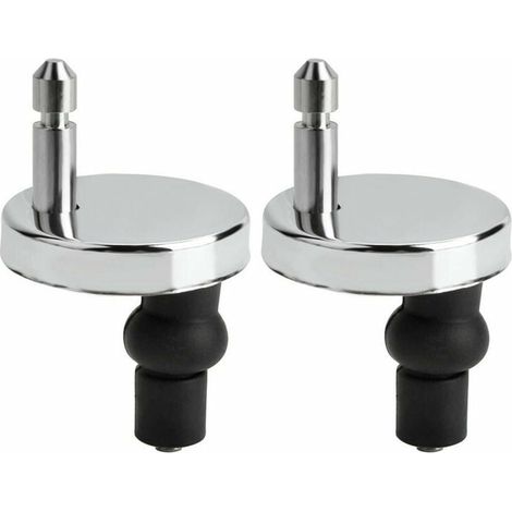Lot de 2 Fixation Abattant WC Universelles Abattant de Toilettes à Charnière Couvercle de Toilettes Abattant Fixations Abattant de Toilettes Remplacement Fixation pour Siège de WC Abattant WC Fix (1/5)