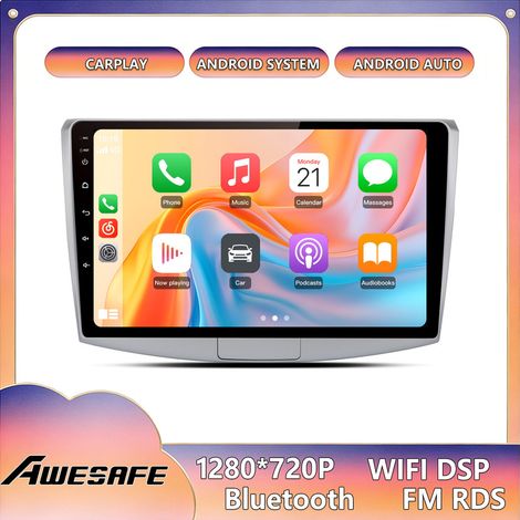AWESAFE Android 13 Autoradio für Volkswagen Passat B7 (2010–2015) 2GB+32GB 9" Touchscreen CarPlay Android Auto GPS WiFi FM