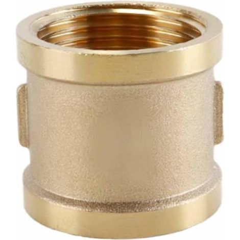 Raccord À Manchon En Laiton, Filetage Femelle G1 Pouce (diamètre 32 Mm), Connecteur Fileté, Double Manchon, Pour Raccordement De Tuyaux (1/5)