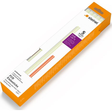 Klebesticks Ø 11 mm PUR Set 5 Stück (130 g) + 2 Spülmittel Sticks (42 g)