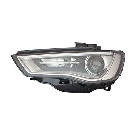 Phare avant gauche Xénon D3S / Led fond noir Audi A3 et A3 Sportback 8V phase 1 2012-2016