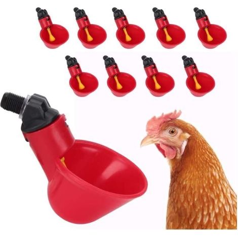 Abreuvoir Automatique - Non spécifié - Kit de 10 Pièces - Pour Poules - Installation Facile - Économie d'Eau (1/4)