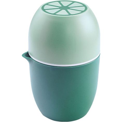 Portable Manual Dual Purpose Juicer Cup Mini Lemon Juicer Fruit Squeeze Cup - green (1/5)
