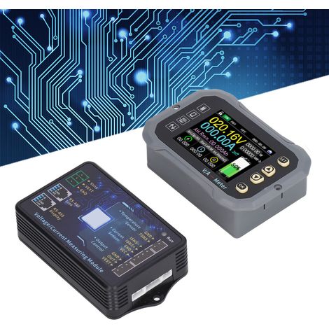 Moniteur de batterie 600A avec écran ultra-clair de 2,4 pouces, shunt 0-120V, prend en charge le contrôle par application, voltmètre et ampèremètre sans fil, testeur de capacité bidirectionnel. (1/5)